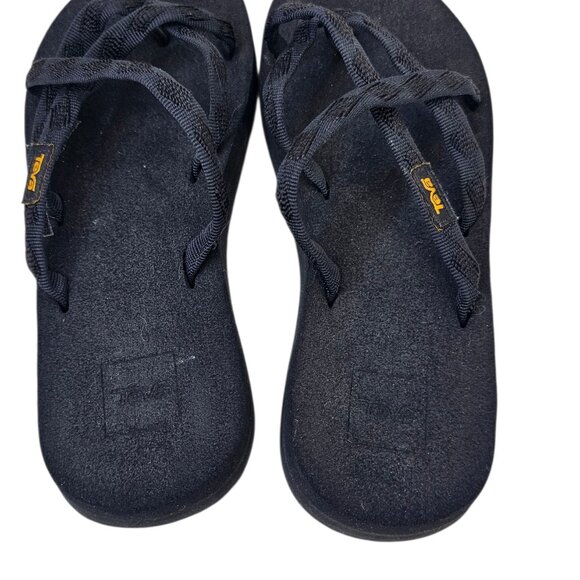 Teva Womens Flip Flop Sandals, Strappy, Black, Basic, Casual, Size 6 - Picture 5 of 7